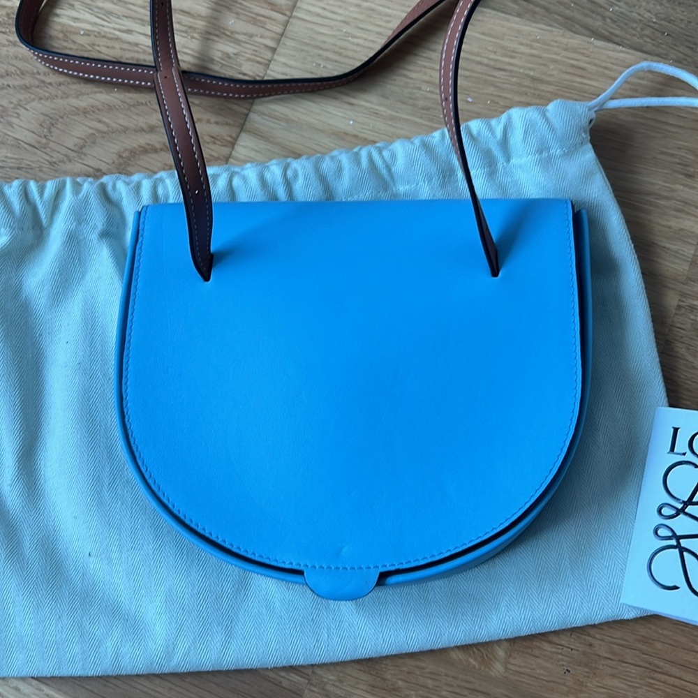 Loewe x Ghibli Totoro large heel bag in blue - Picture 5 of 9